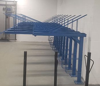 Stacked and Horizontal Bike Racks